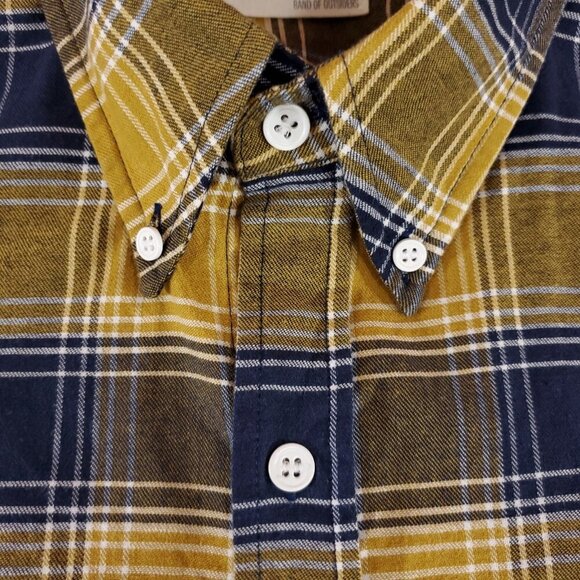 Band of Outsiders Mens Size 2 Medium Plaid LS Button Down Shirt USA Made - Picture 4 of 11